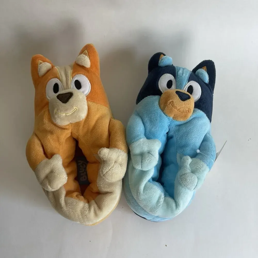 Bluey & Bingo‎ Cute Slippers Toddler Kids Size 11-12 Plush Indoor House Shoes